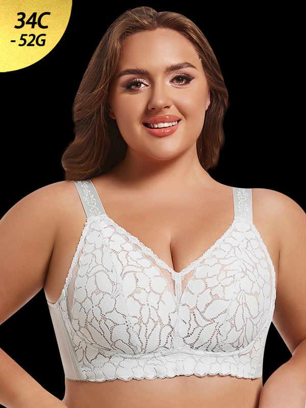 Ultra-thin Lace Side Support Minimizer Bras