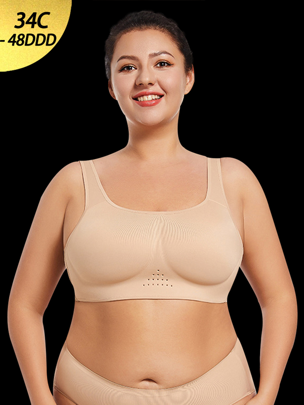 Seamless Wireless Bra with Breathable Design