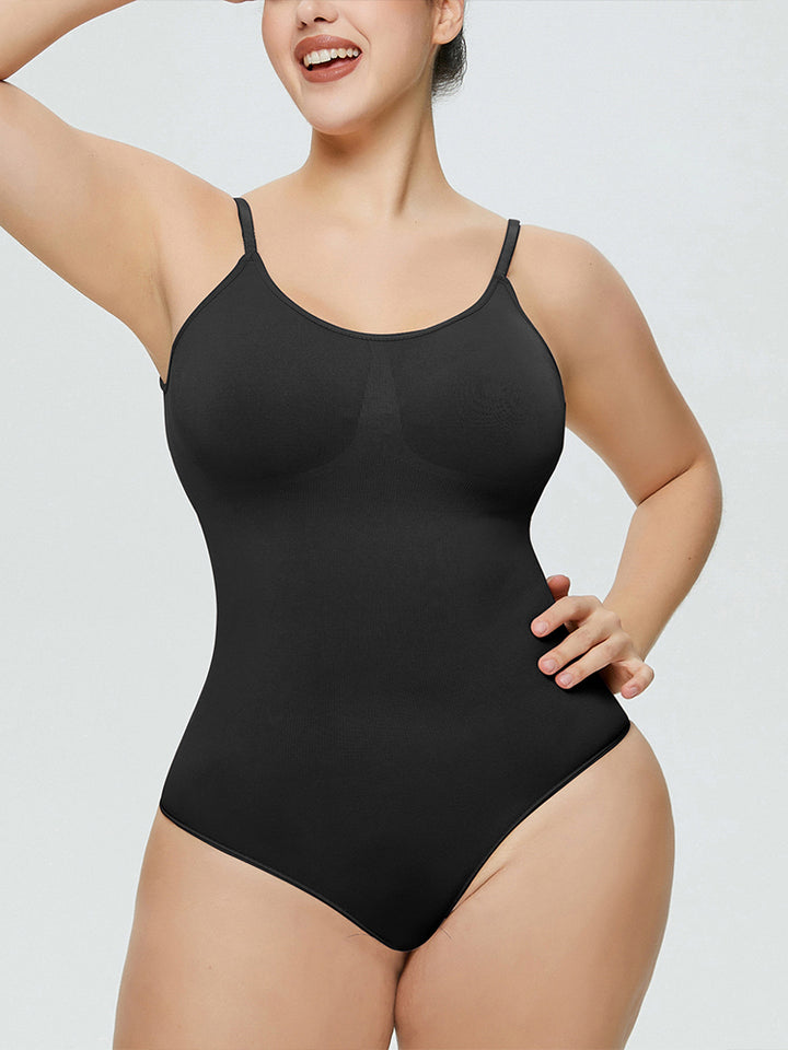 Slim Fit Seamless Tummy Control Thong Bodysuit Shapewear
