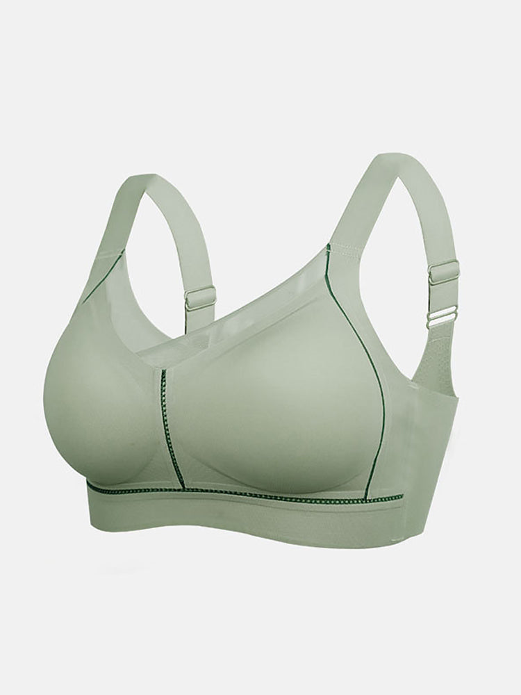 Seamless Elastic Fit Minimizer Wireless Bras