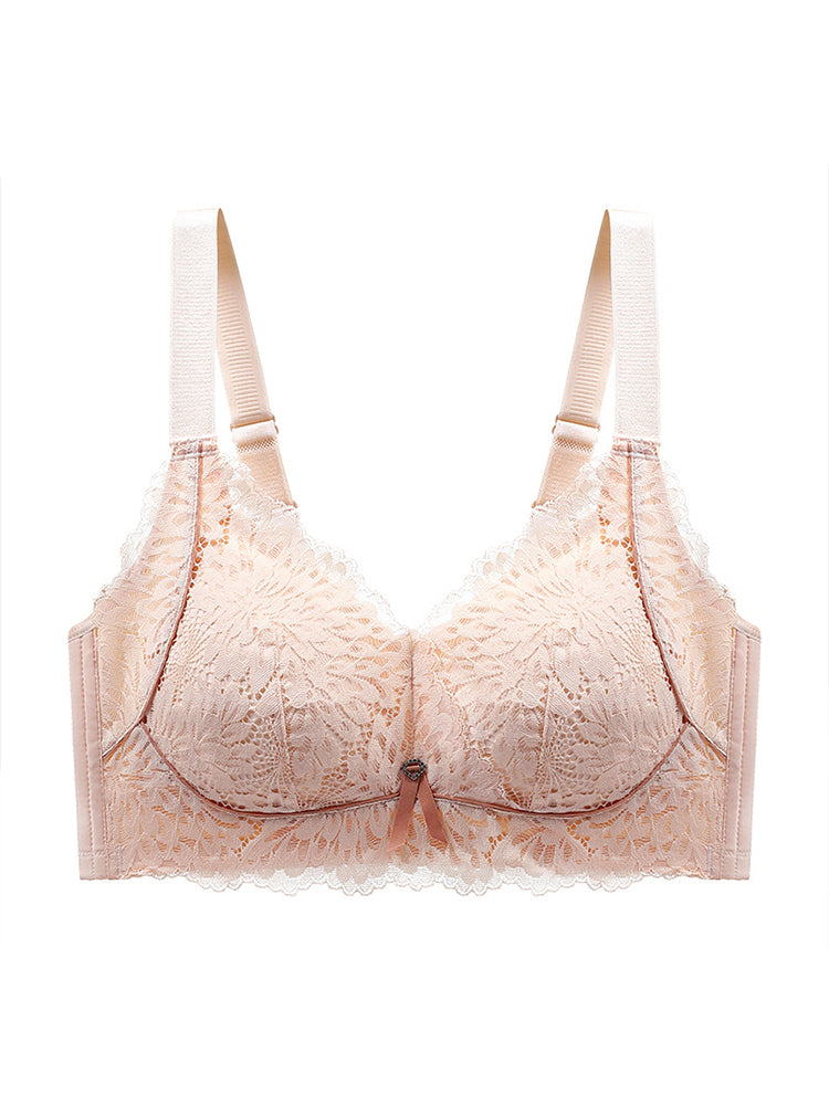 Full Lace Breathable Minimizer Wireless Bra