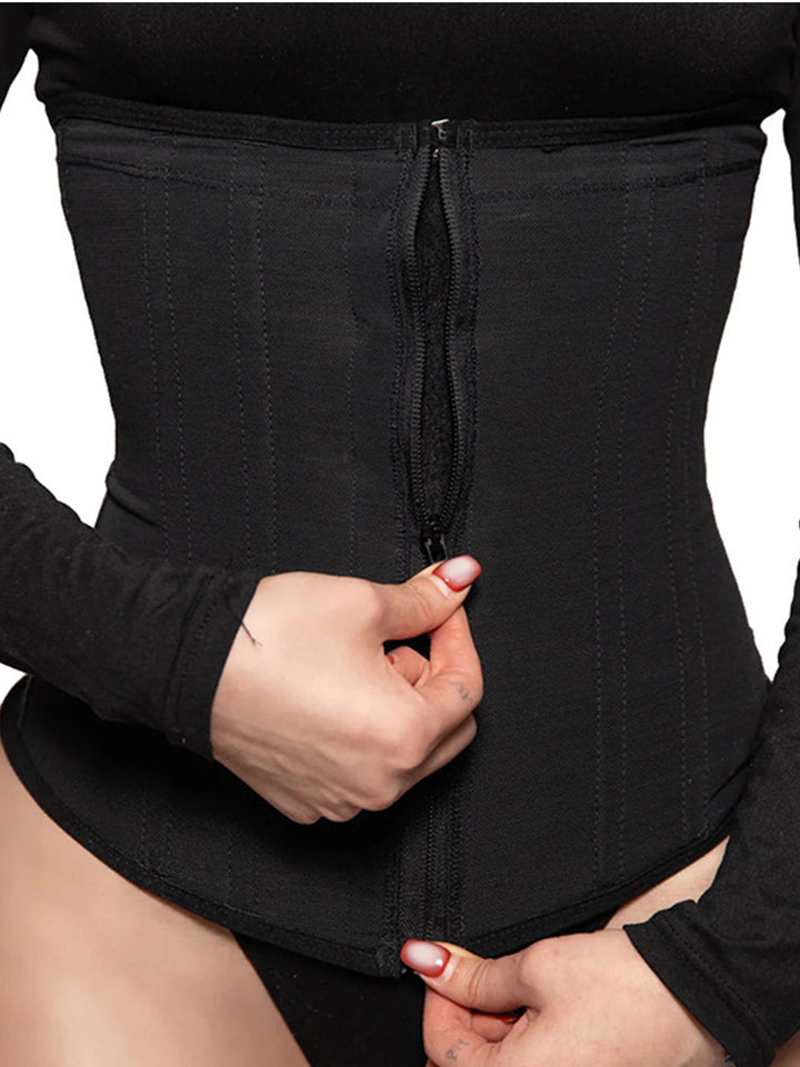 Boned Zipper Closure Tummy Control Waist Trainer