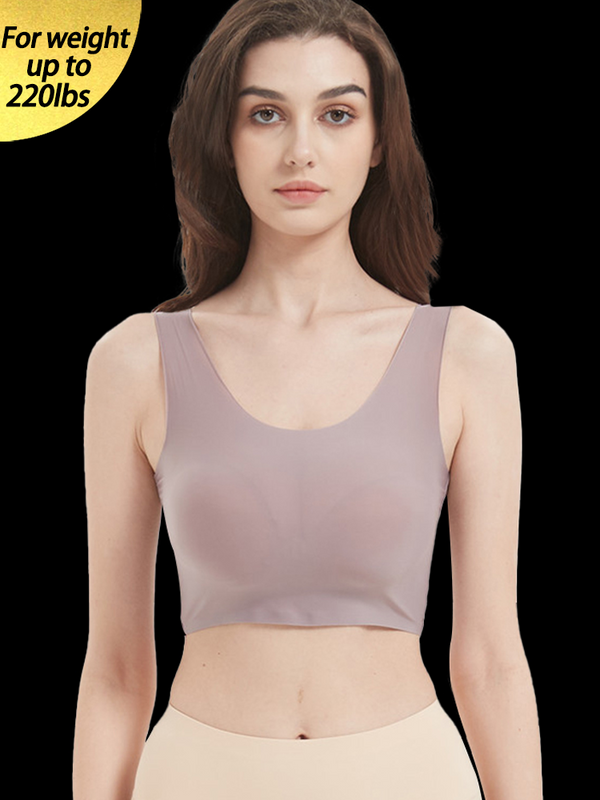 Seamless Breathable Ice Silk Crop Tank Top