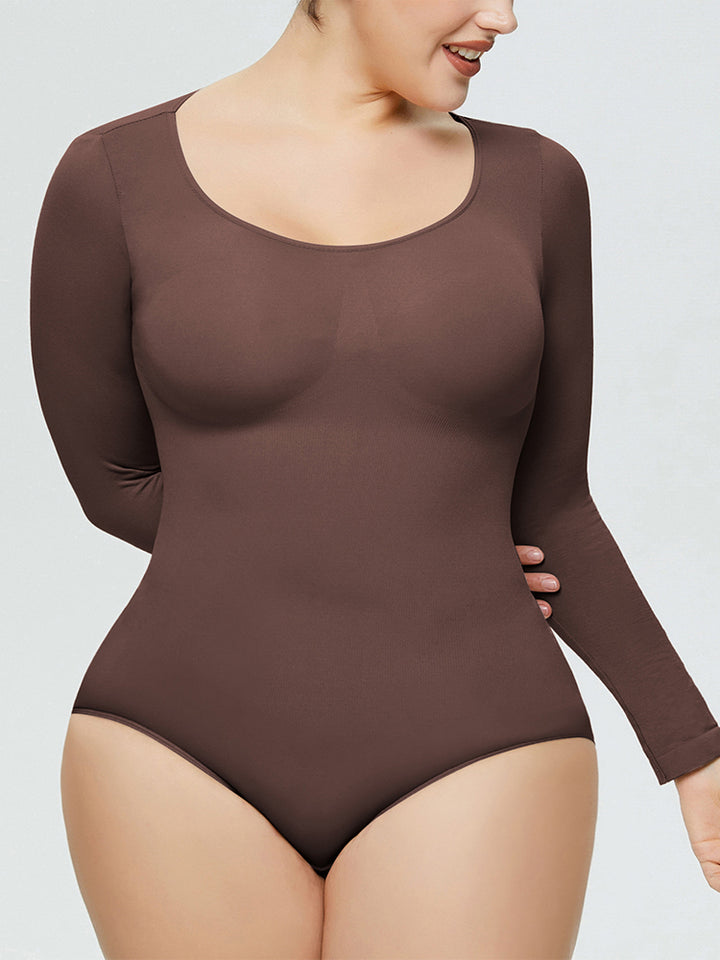 Seamless Long Sleeve Shapewear Bodysuit for Women