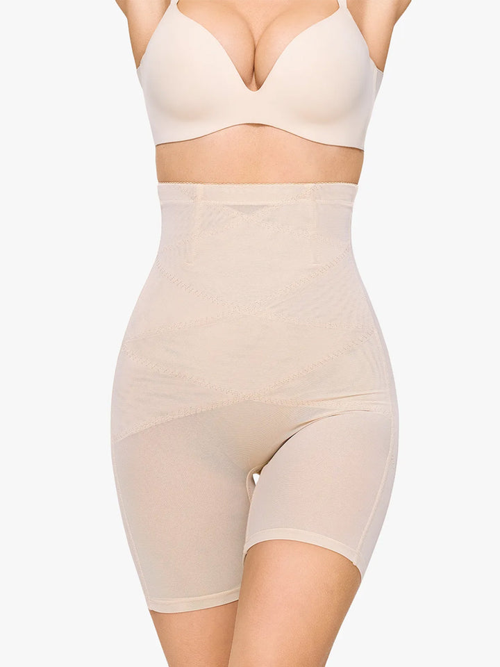 Plus Size High-Waisted Postpartum Shaping Shorts for Women
