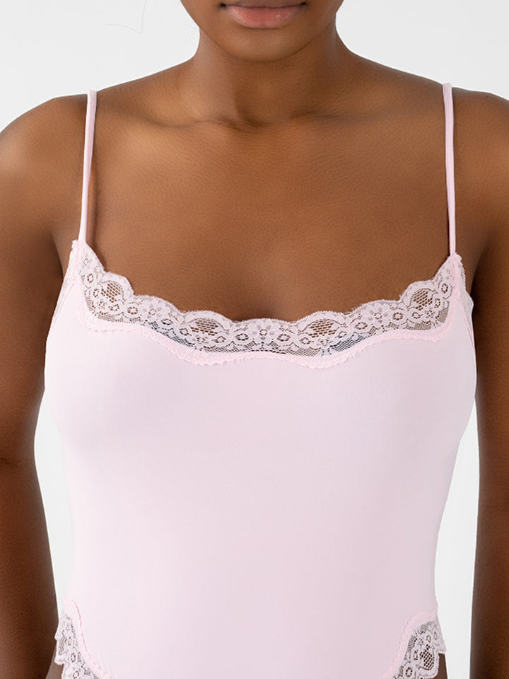 Seductive Lace Strap Bodysuit for Women