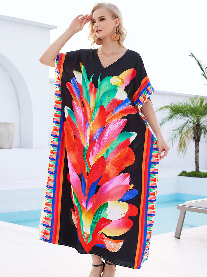 Stylish Flowy Beach Cover Up Robe - UPF 50+ Sun Protection