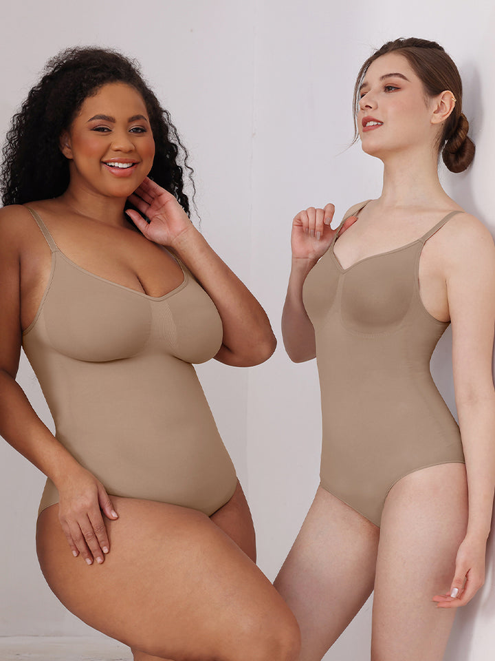 High-Compression Strappy Sculpting Bodysuit for Women