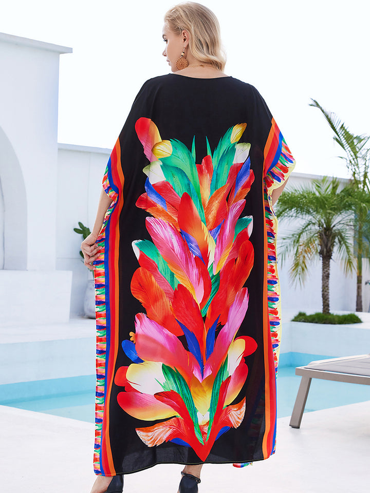 Stylish Flowy Beach Cover Up Robe - UPF 50+ Sun Protection