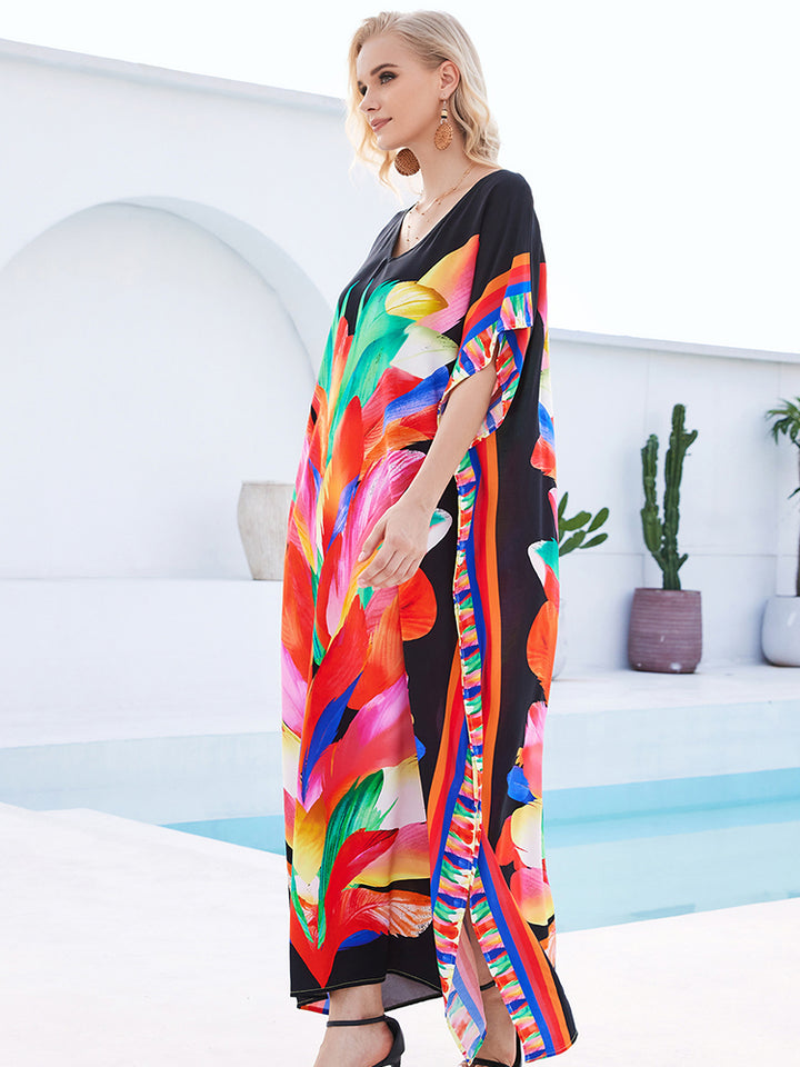 Stylish Flowy Beach Cover Up Robe - UPF 50+ Sun Protection