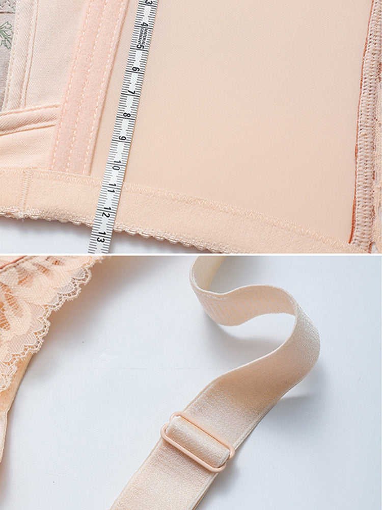 Full Lace Breathable Minimizer Wireless Bra