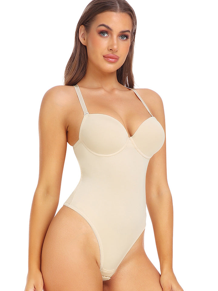 Two-Wear Backless Body Thong Shapewear for Evening Dresses