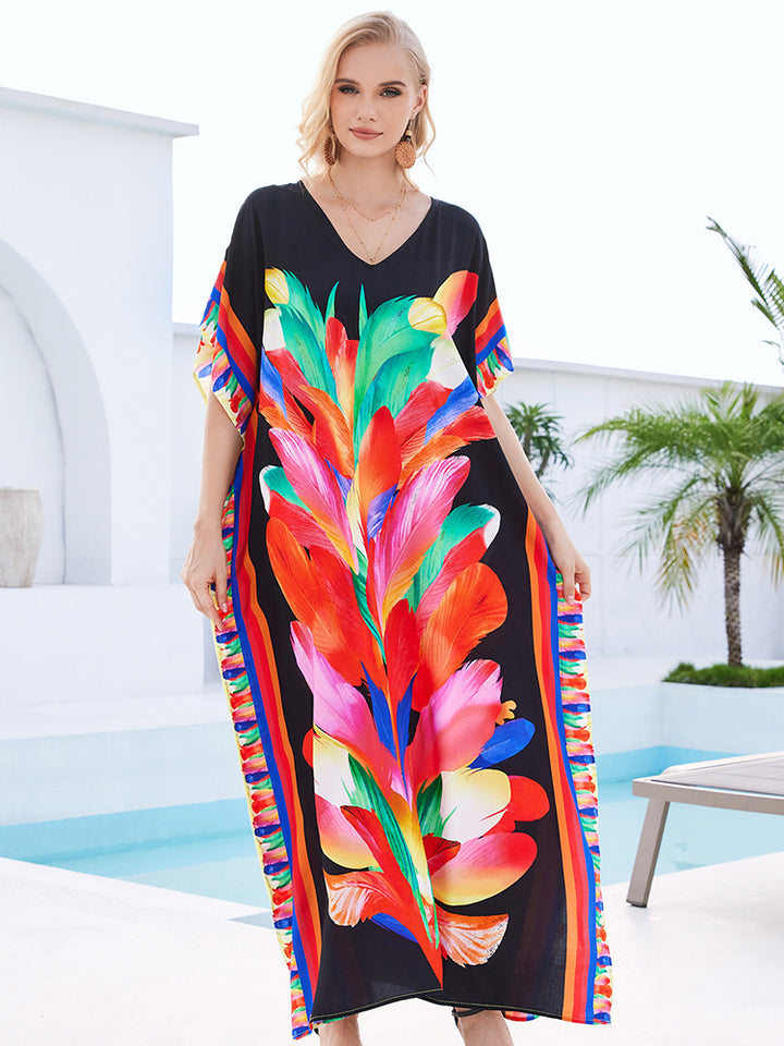 Stylish Flowy Beach Cover Up Robe - UPF 50+ Sun Protection