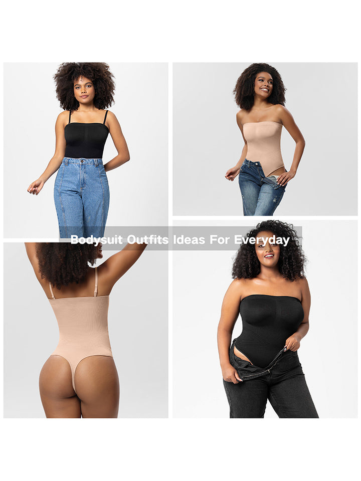 Seamless Sculpting Bodysuit for Women -  Full-Body Compression