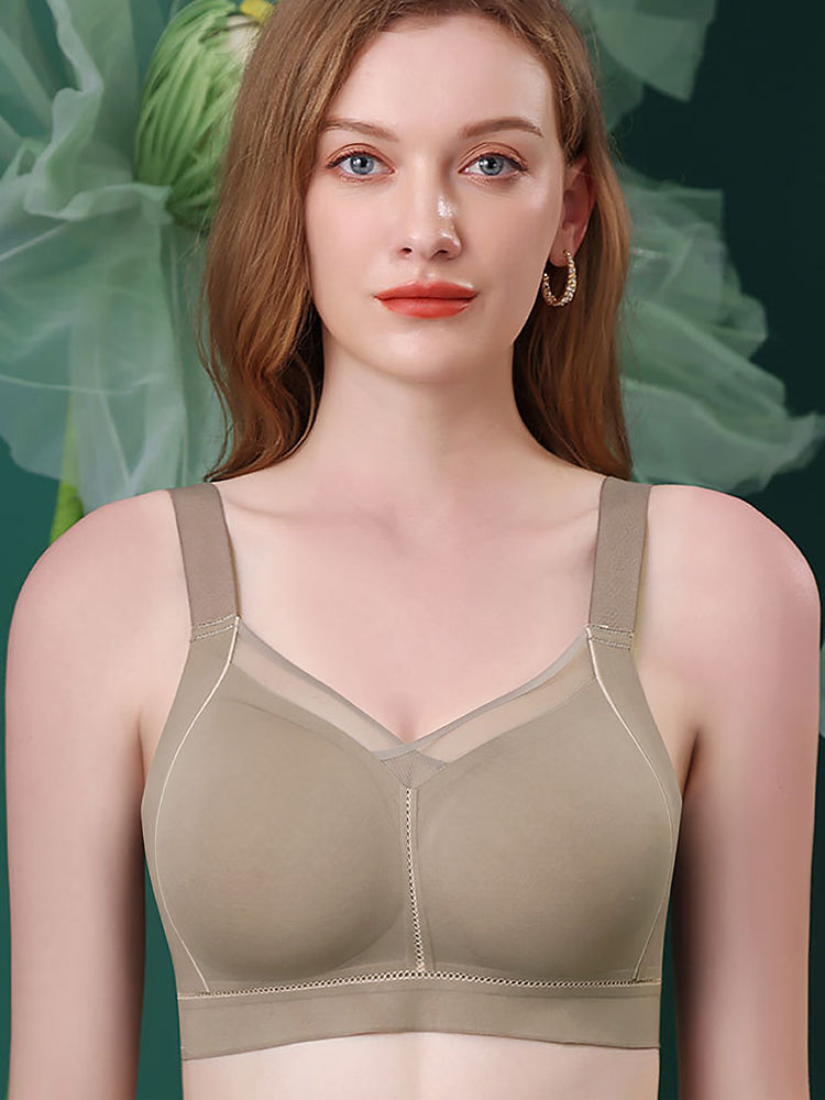 Seamless Elastic Fit Minimizer Wireless Bras