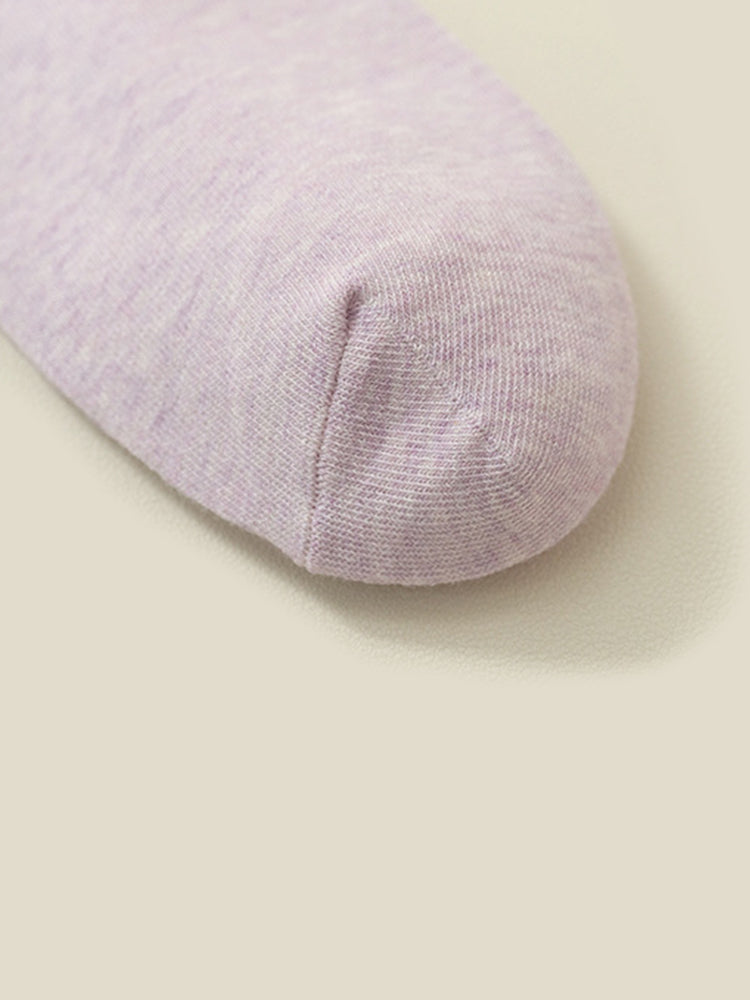 Women's Pure Cotton Candy Color Casual Short Socks
