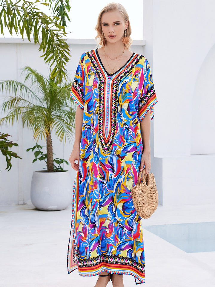 Stylish Flowy Beach Cover Up Robe - UPF 50+ Sun Protection