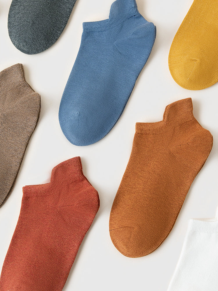 Casual Cotton Solid Color Ankle Socks