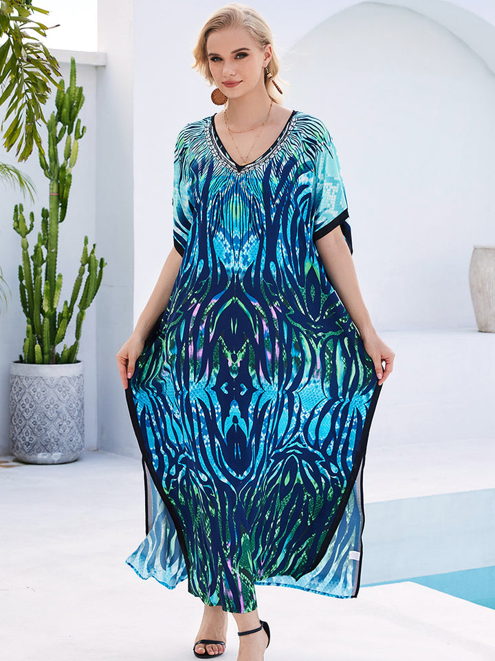 Stylish Flowy Beach Cover Up Robe - UPF 50+ Sun Protection