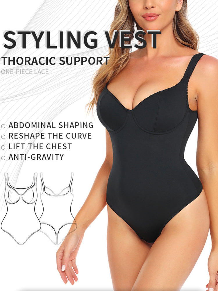 V Neck Tummy Control Body Shaper