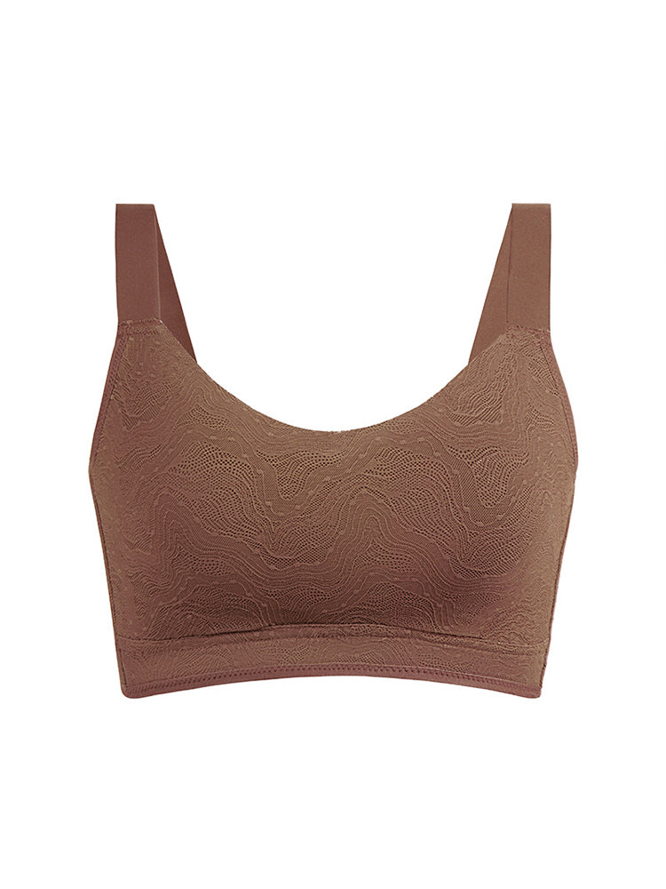 Women's Elegant Solid Color Side Support Minimizer Bra