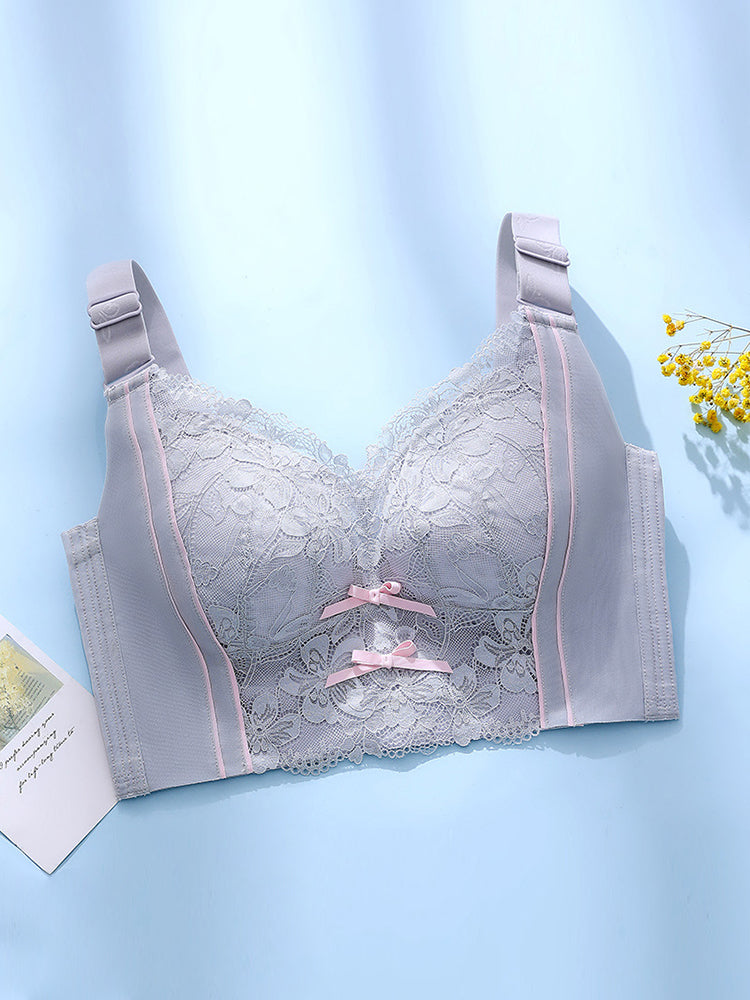 Lace Ultra thin Push Up Wireless Bra