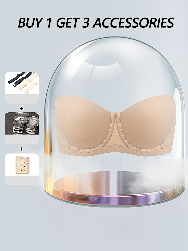 Anti Slip Push Up Strapless Underwire Bra