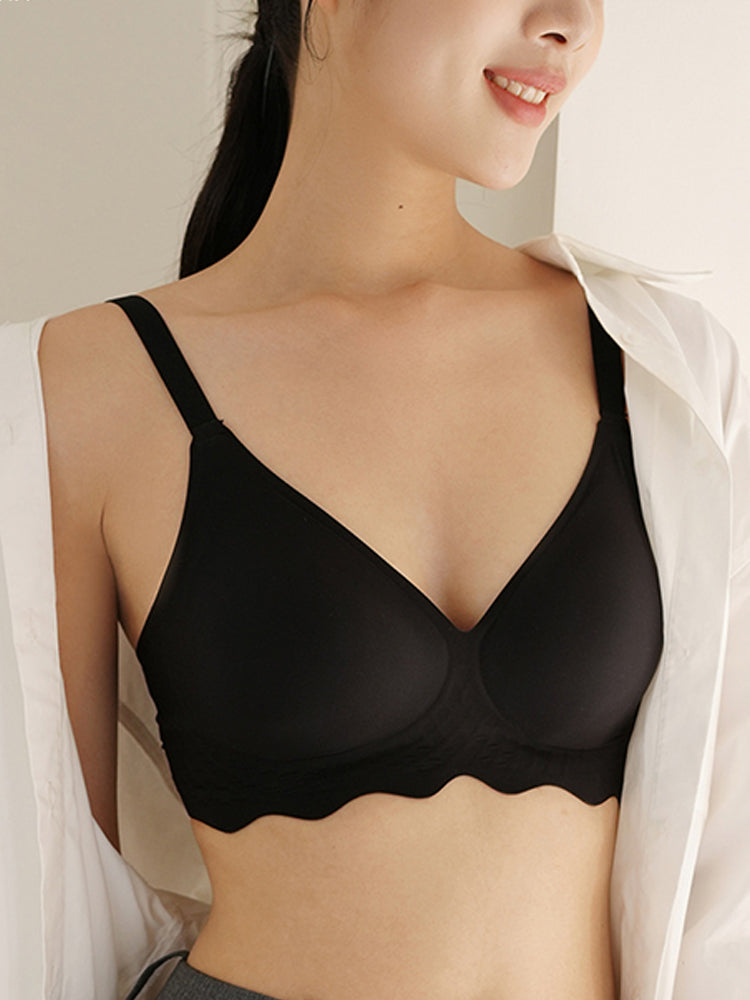 Solid Color Ultra Thin Seamless Wireless Bra