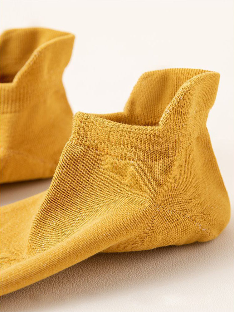 Casual Cotton Solid Color Ankle Socks