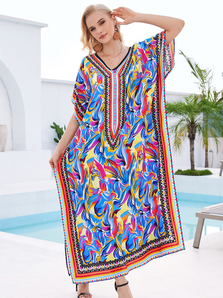 Stylish Flowy Beach Cover Up Robe - UPF 50+ Sun Protection