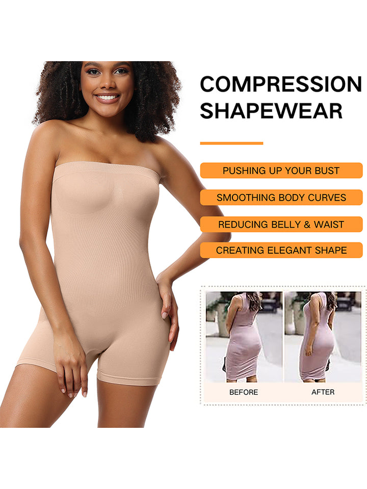 Seamless Sculpting Bodysuit for Women -  Full-Body Compression