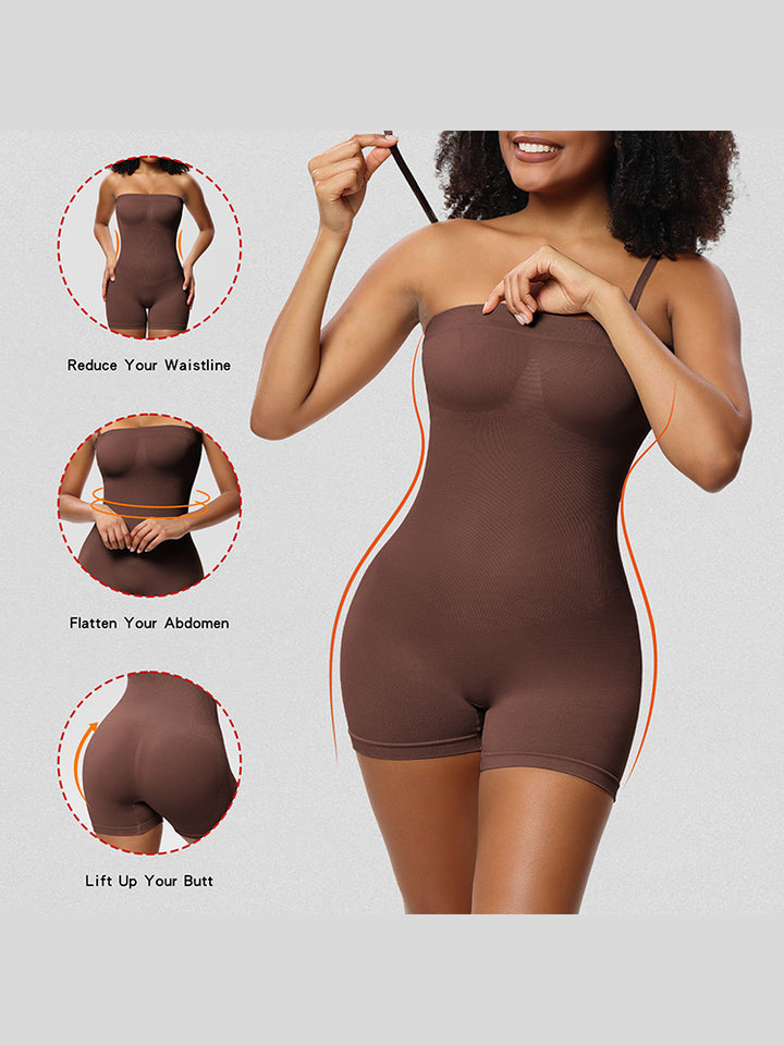 Seamless Sculpting Bodysuit for Women -  Full-Body Compression