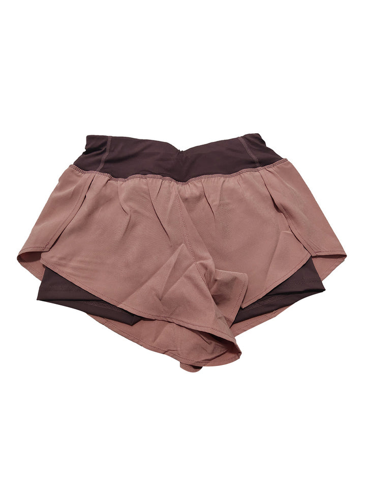 Women's Quick Dry 2-in-1 Running Fitness Shorts