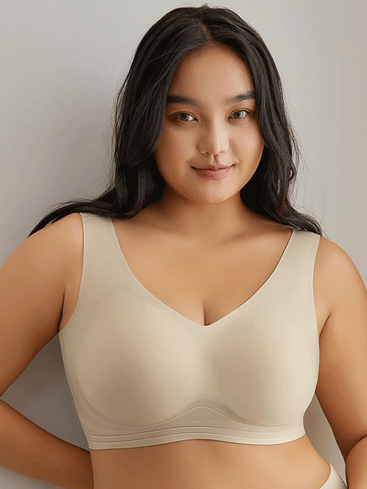 Seamless V-Neck Wireless Bras