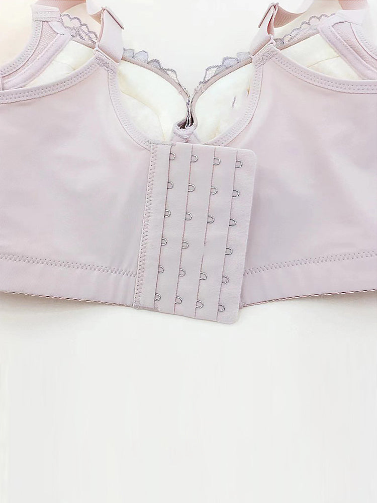 Lace Push Up Breast Adjustment Underwire Bra