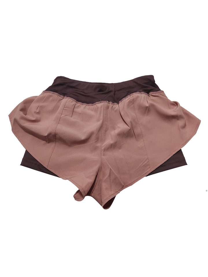 Women's Quick Dry 2-in-1 Running Fitness Shorts