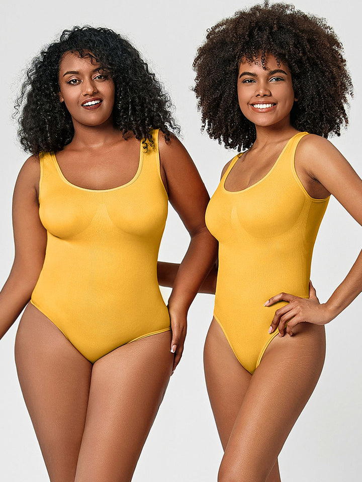 Slim Fit Seamless Tummy Control Thong Bodysuit Shapewear