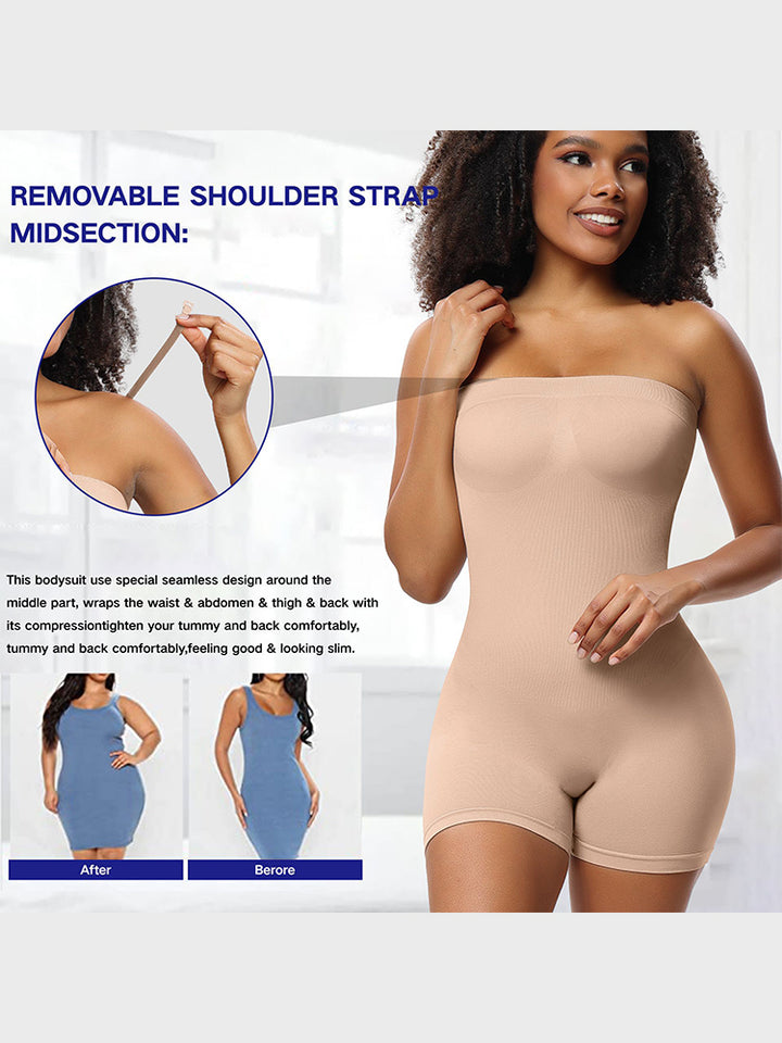 Seamless Sculpting Bodysuit for Women -  Full-Body Compression