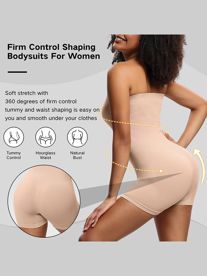 Seamless Sculpting Bodysuit for Women -  Full-Body Compression