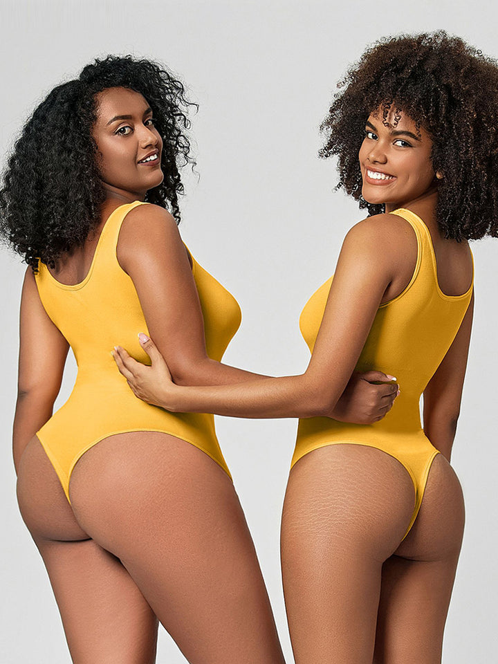 Slim Fit Seamless Tummy Control Thong Bodysuit Shapewear