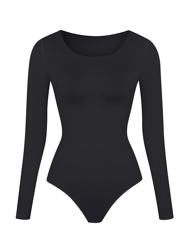 Seamless Long Sleeve Shapewear Bodysuit for Women