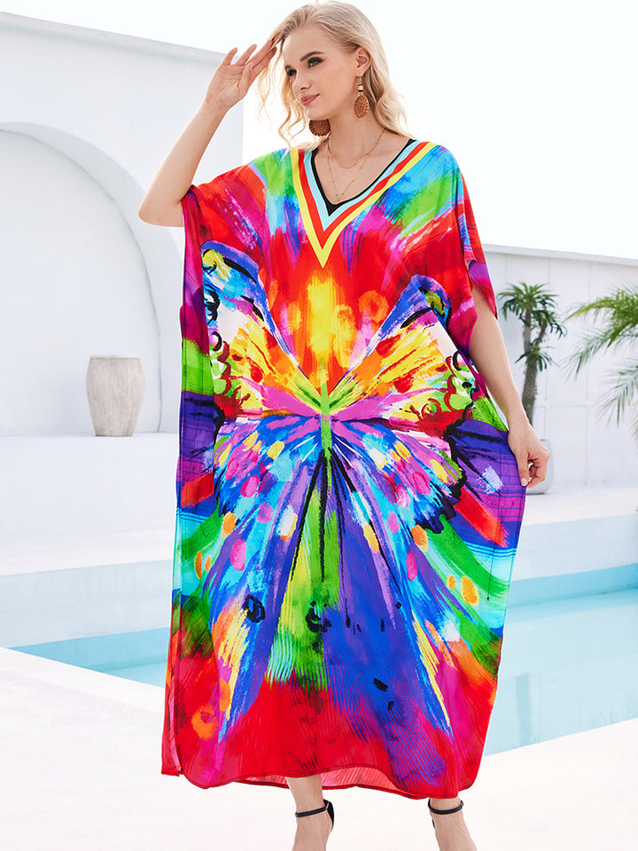 Stylish Flowy Beach Cover Up Robe - UPF 50+ Sun Protection