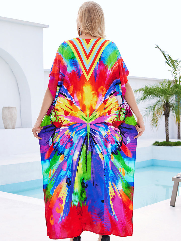 Stylish Flowy Beach Cover Up Robe - UPF 50+ Sun Protection