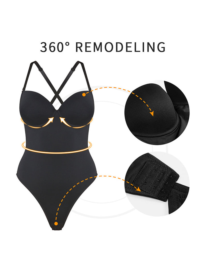 Two-Wear Backless Body Thong Shapewear for Evening Dresses