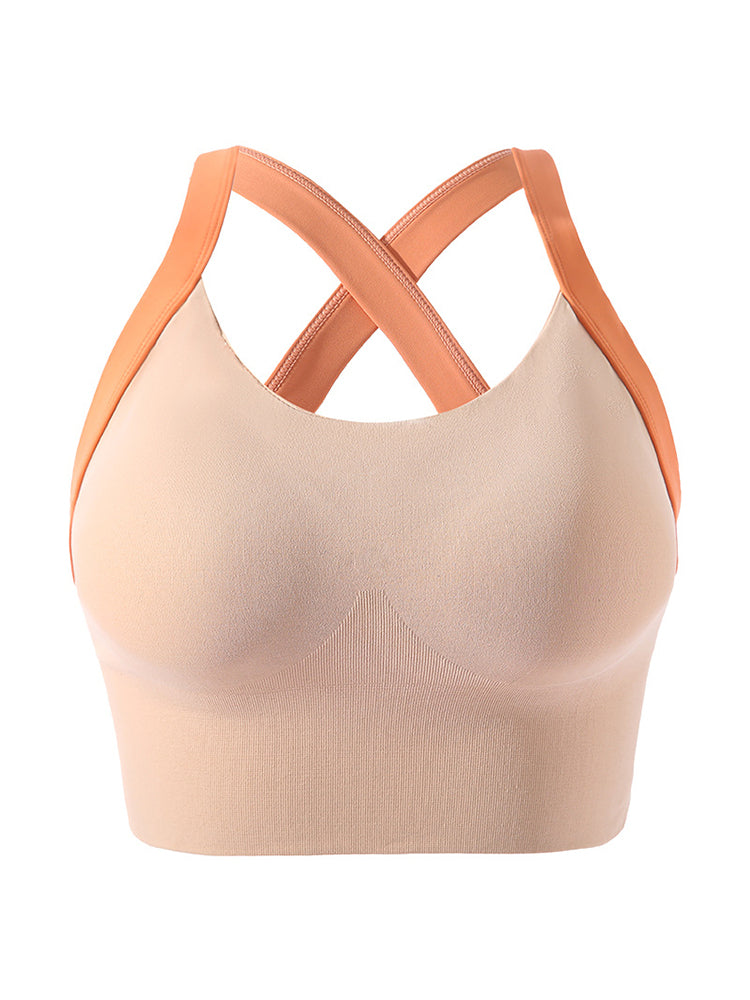 Push Up Yoga Vest Wireless Sports Bra