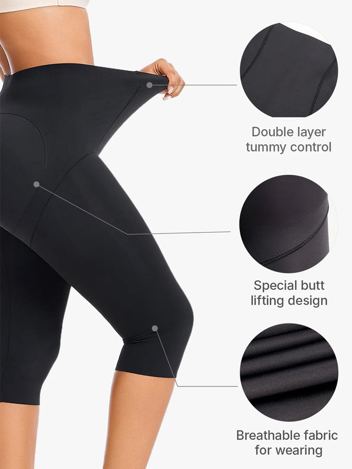 Post-Liposuction High-Waisted Compression Shorts for Women