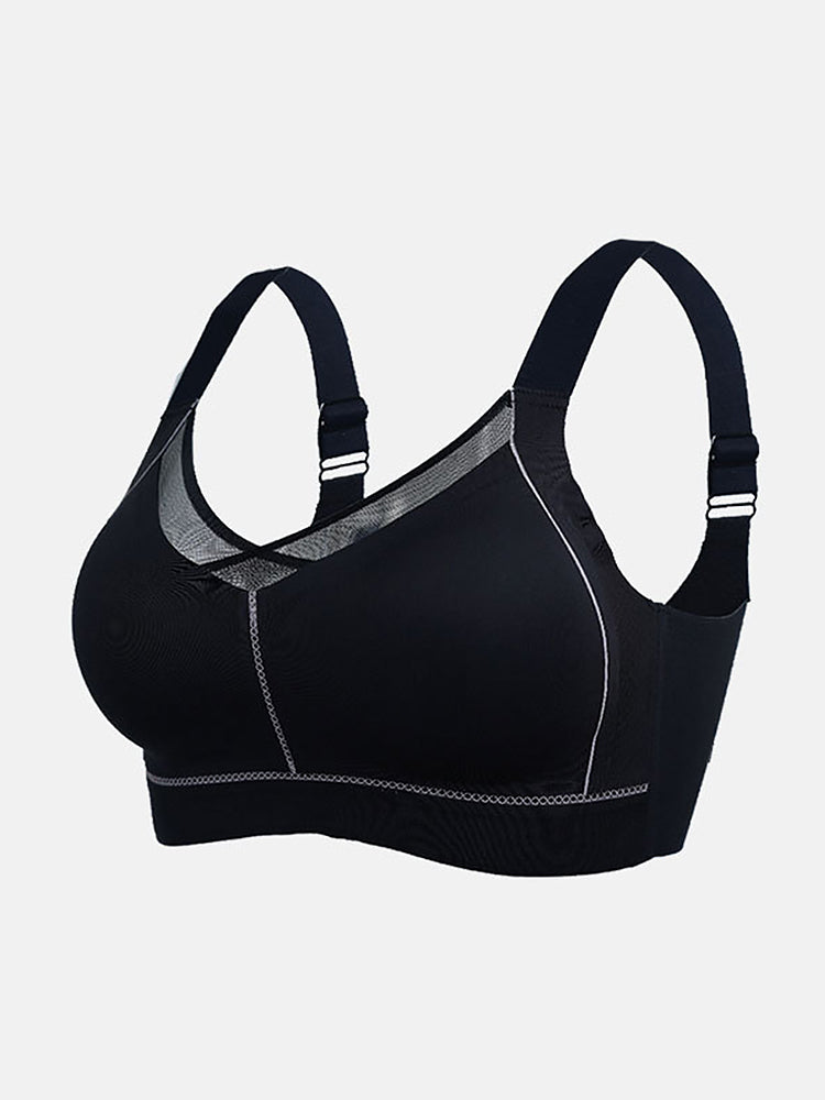 Seamless Elastic Fit Minimizer Wireless Bras