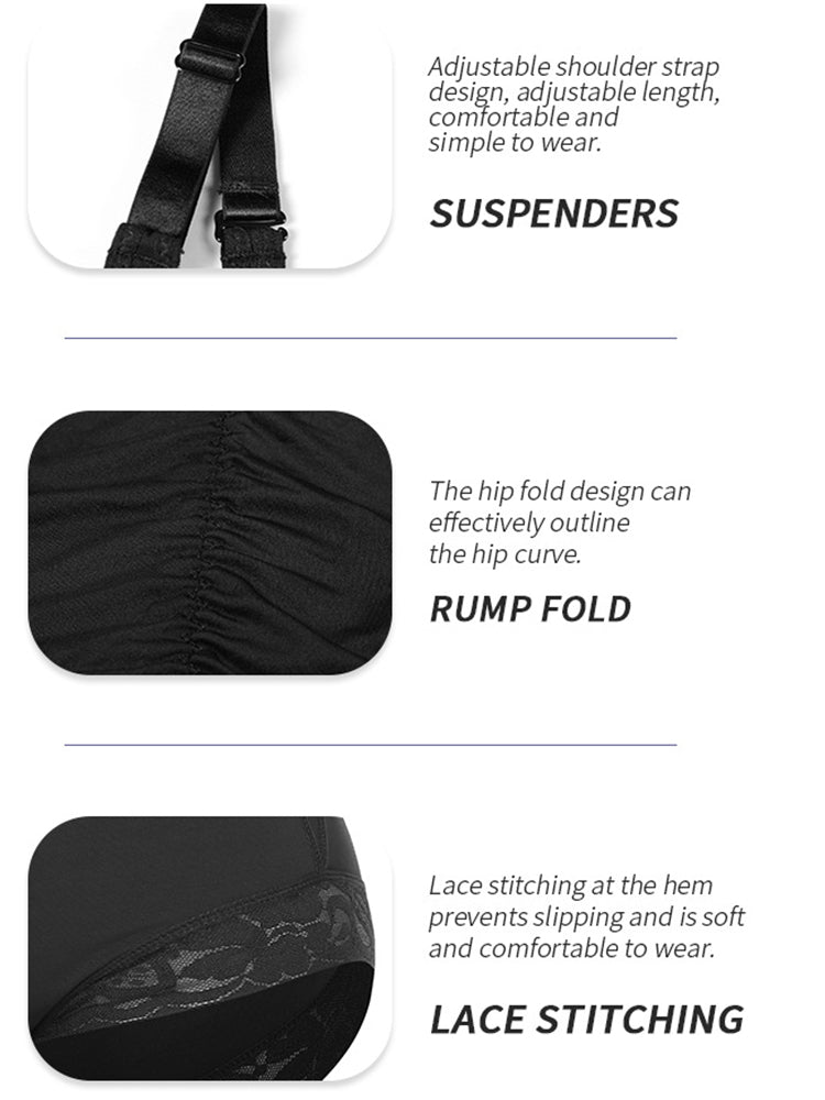 Zipper Tummy Control Back Support Body Shapewear