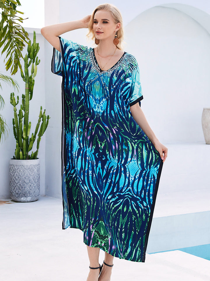 Stylish Flowy Beach Cover Up Robe - UPF 50+ Sun Protection