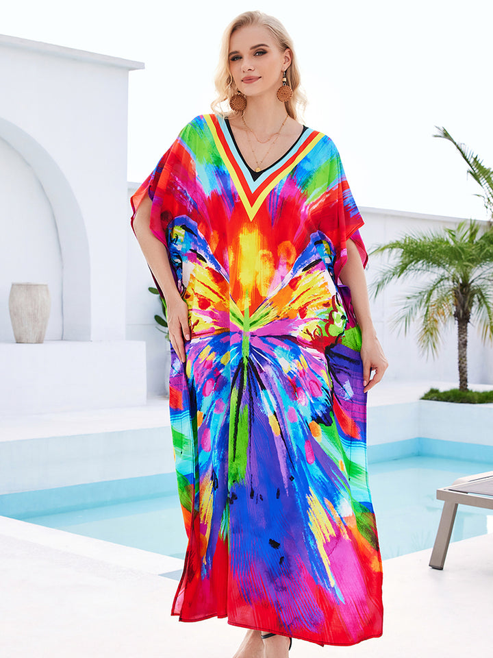 Stylish Flowy Beach Cover Up Robe - UPF 50+ Sun Protection